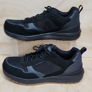 Skechers Work Non-Metallic Joggernaut Black Safety Sneakers Men 9 Slip Resistant